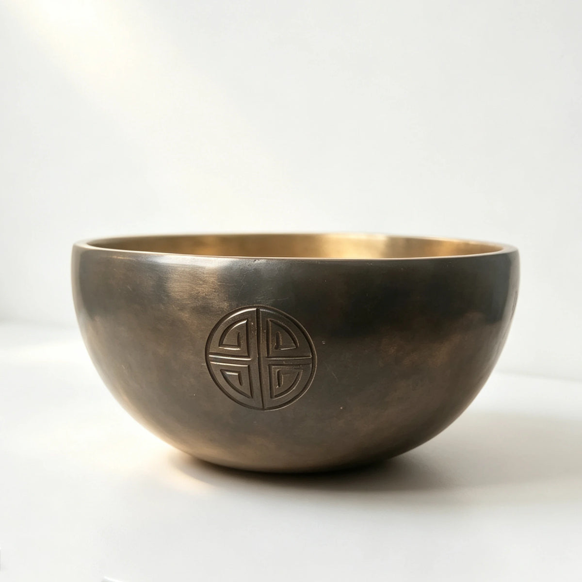 Kailash Black & Gold Dual-Tone Full Moon Singing Bowl