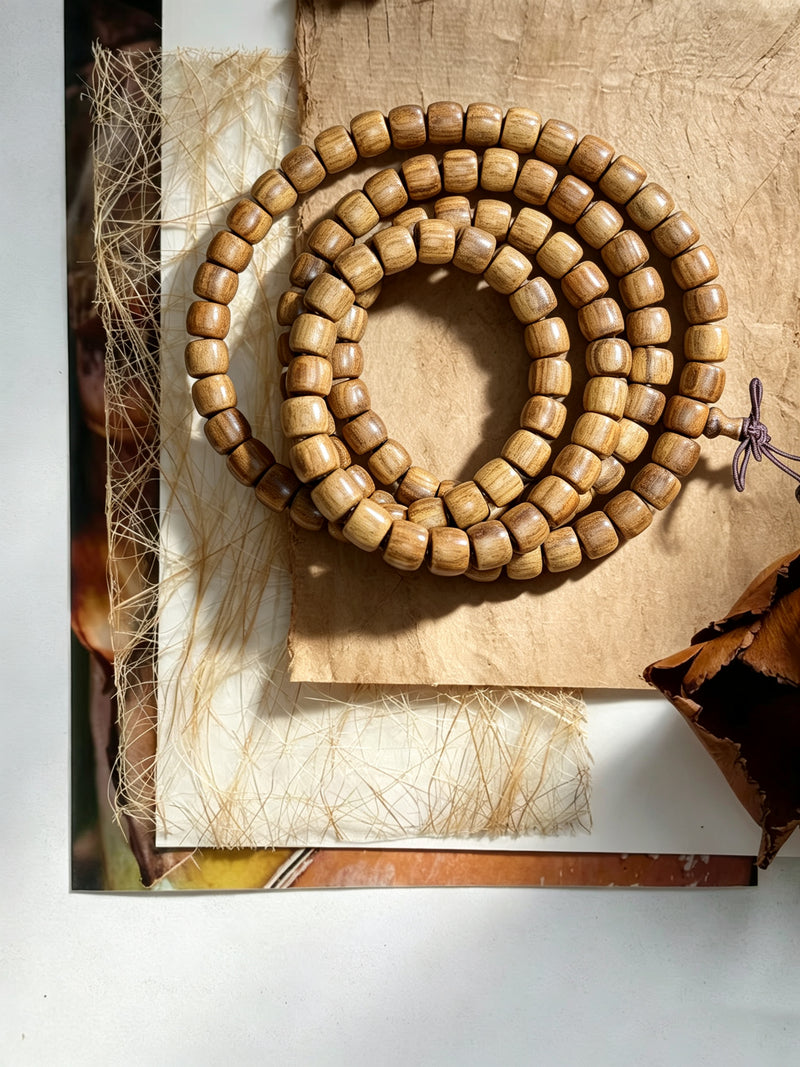 Black Rosewood Barrel-Shaped Beads