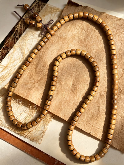 Black Rosewood Barrel-Shaped Beads