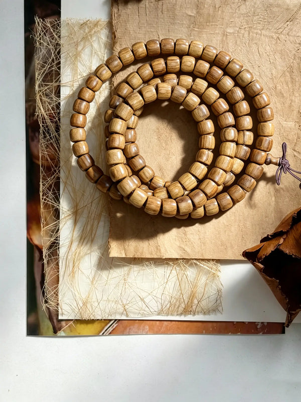 Black Rosewood Barrel-Shaped Beads