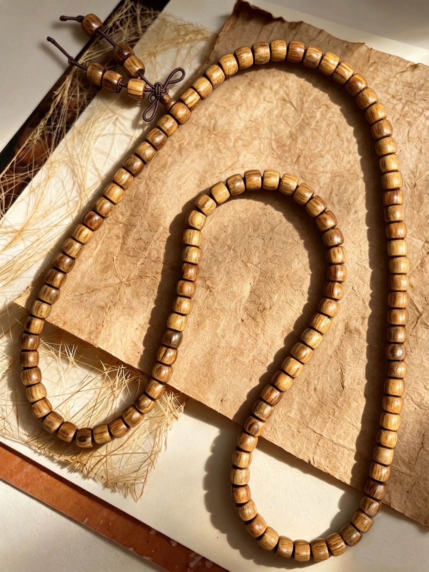 Black Rosewood Barrel-Shaped Beads