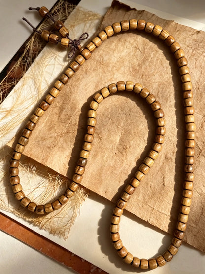 Black Rosewood Barrel-Shaped Beads