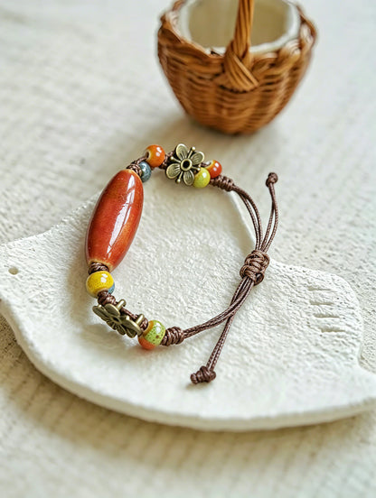 Ceramic bead bracelet