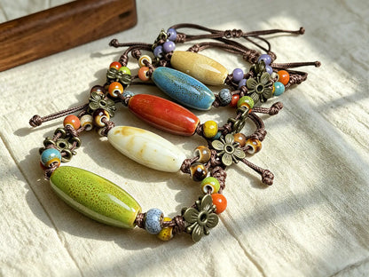 Ceramic bead bracelet
