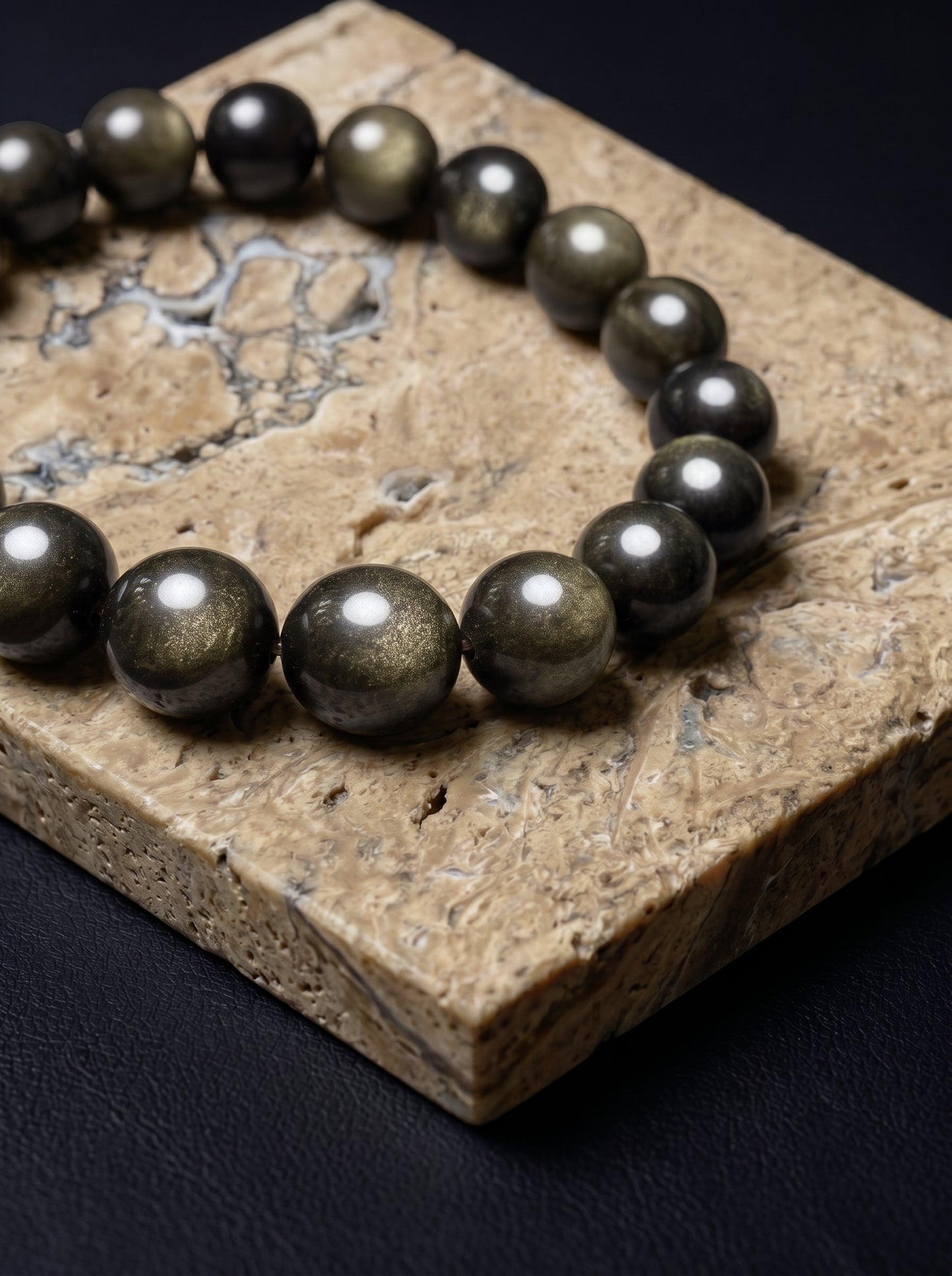 Obsidian bracelet