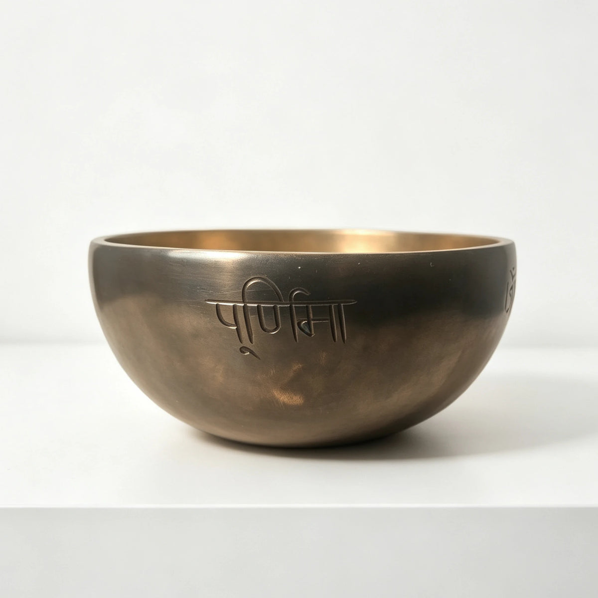 Kailash Black & Gold Dual-Tone Full Moon Singing Bowl