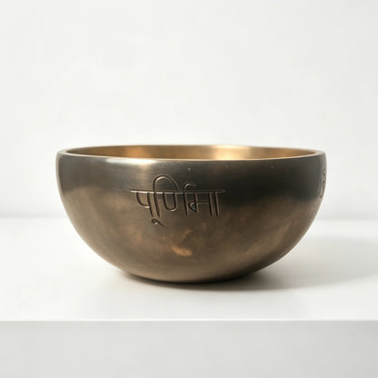Kailash Black & Gold Dual-Tone Full Moon Singing Bowl