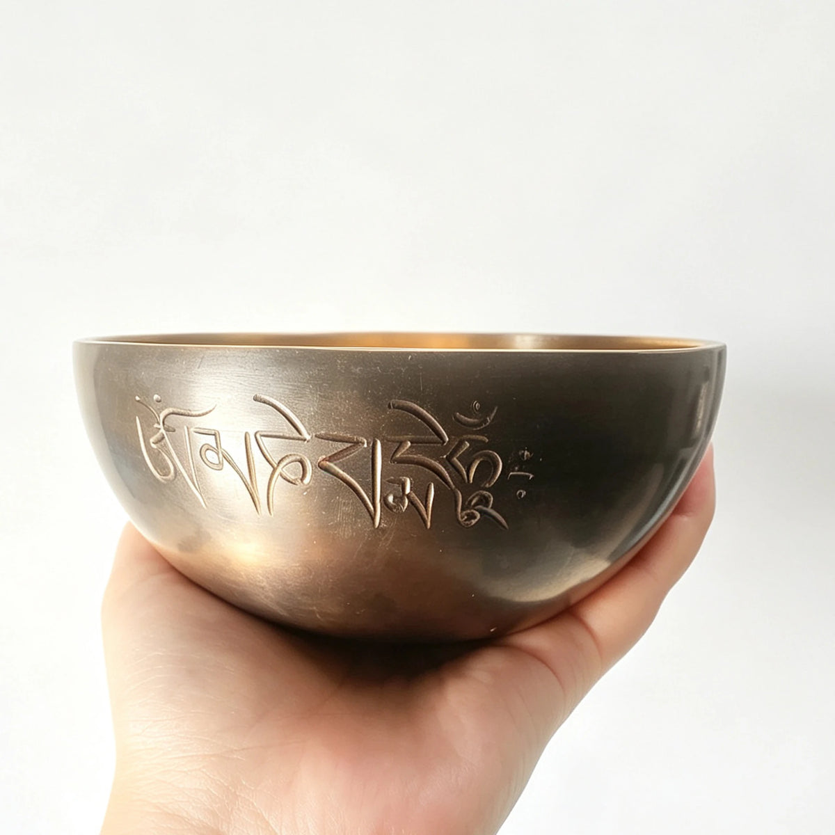 Kailash Black & Gold Dual-Tone Full Moon Singing Bowl