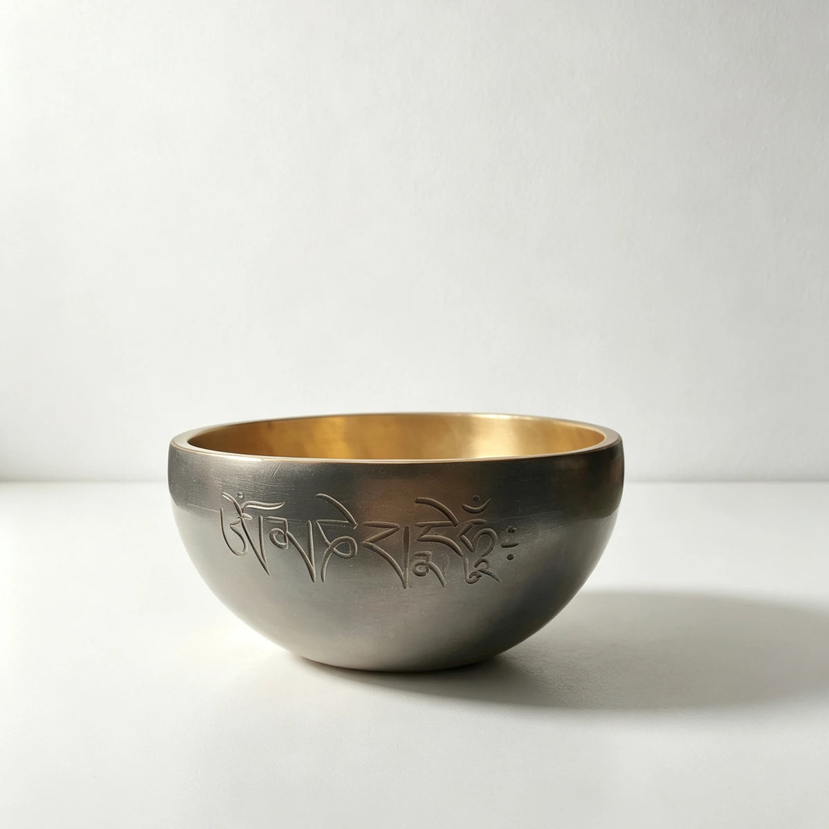 Kailash Black & Gold Dual-Tone Full Moon Singing Bowl