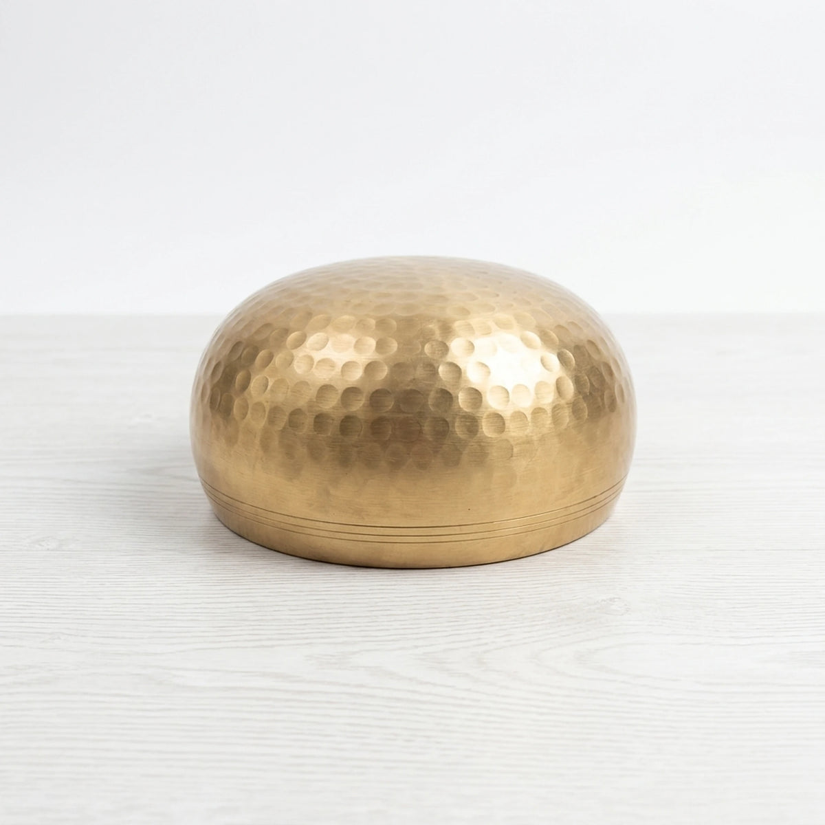 Kailash Pure Raw Brass Singing Bowl - Natural Golden Finish
