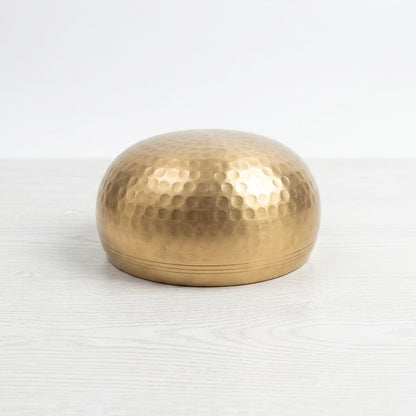 Kailash Pure Raw Brass Singing Bowl - Natural Golden Finish