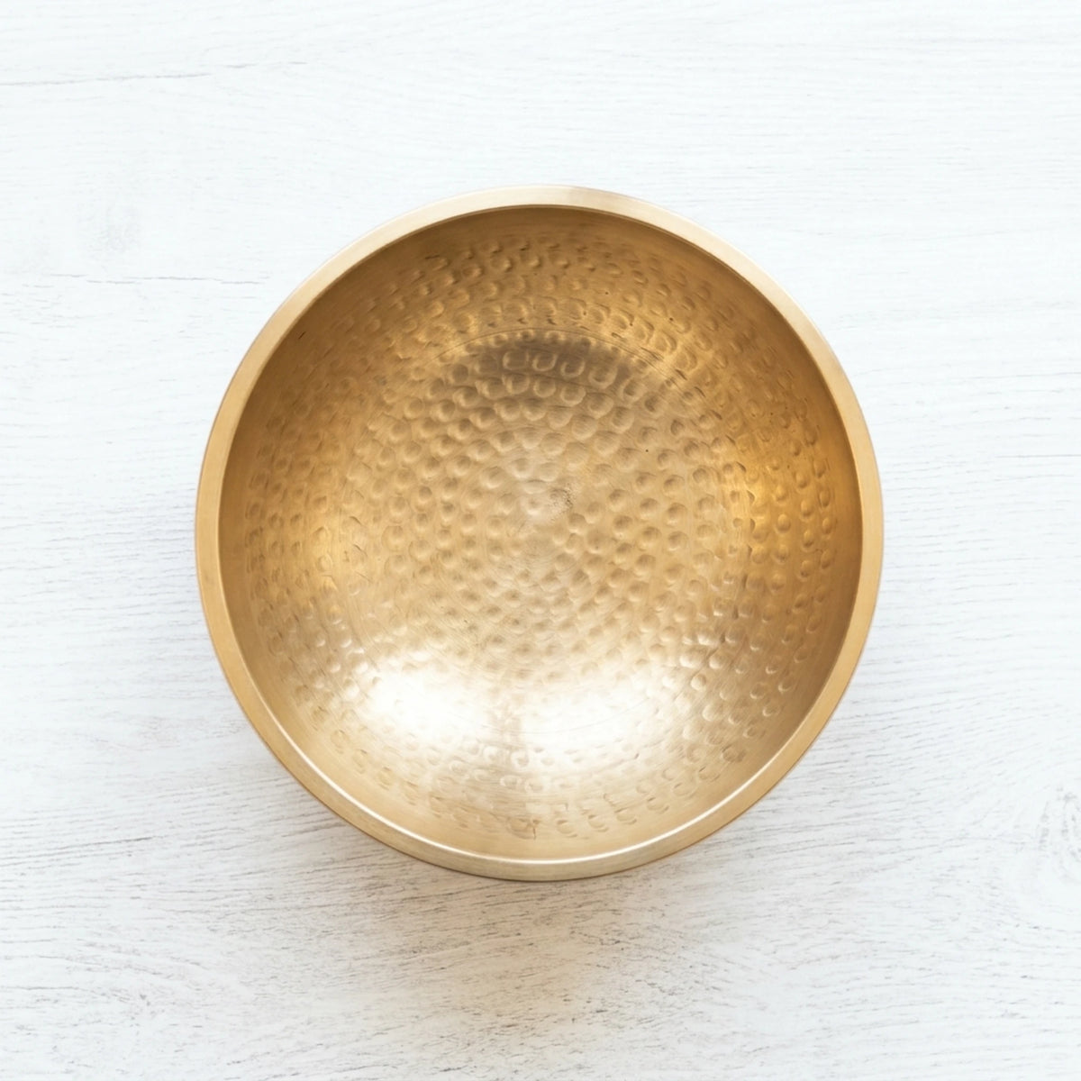 Kailash Pure Raw Brass Singing Bowl - Natural Golden Finish