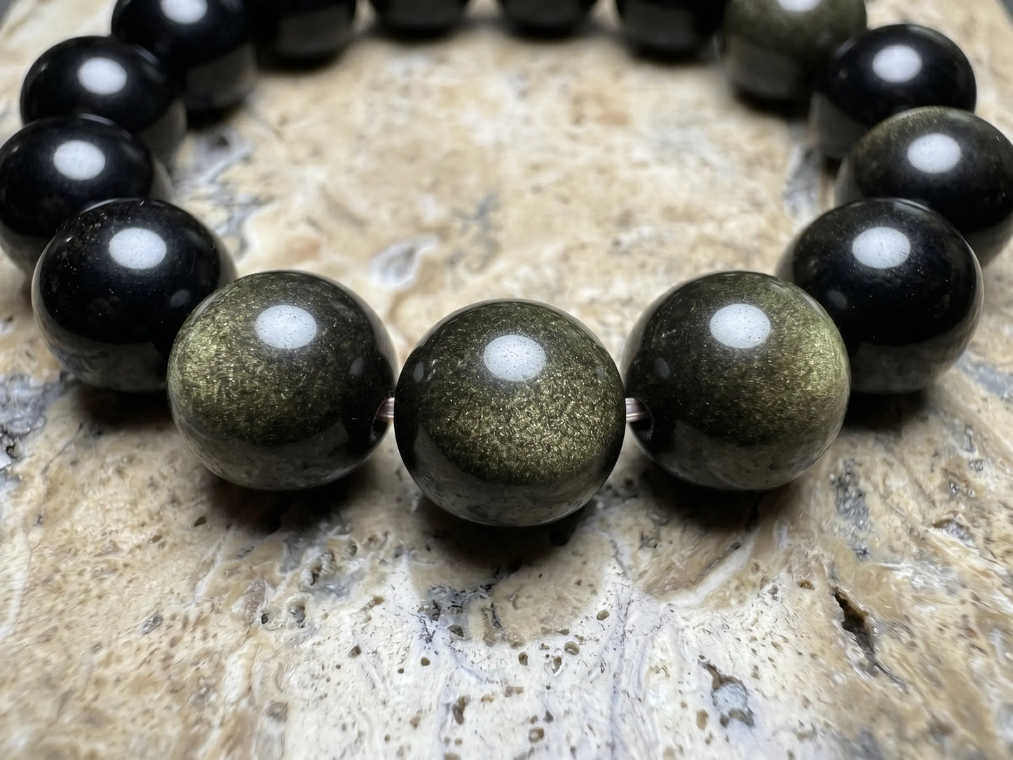 Obsidian bracelet