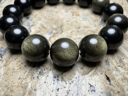 Obsidian bracelet
