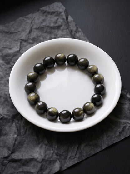 Obsidian bracelet