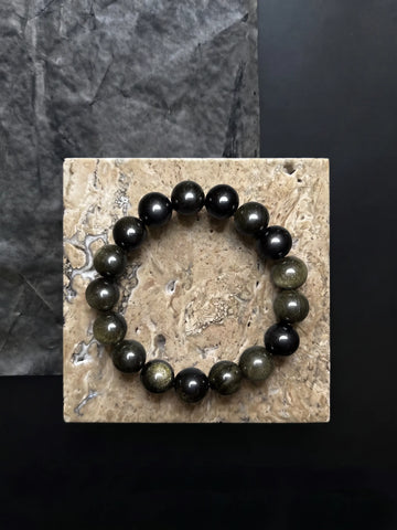 Obsidian bracelet