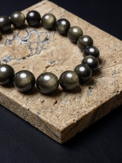 Obsidian bracelet
