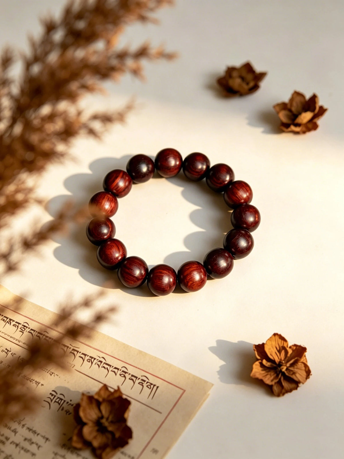 Tablet Beads — Small-leaf Red Sandalwood