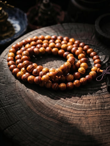0.8cm Thuja wood necklace