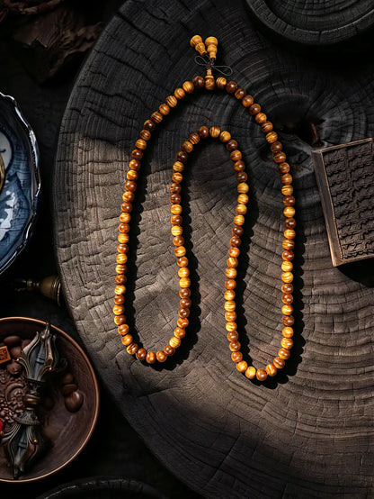 0.8cm Thuja wood necklace